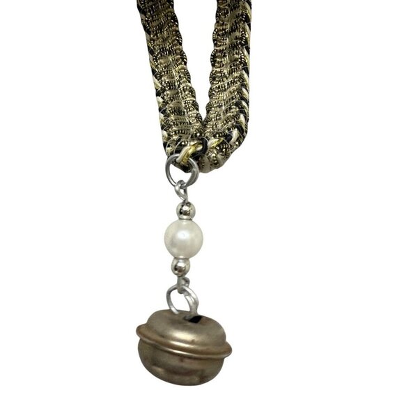 Jester Mask Venetian Style Masquerade Mardigras Wearable Golden Silver Brocade C - Picture 12 of 12